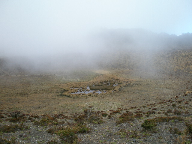 Walking on the east crater