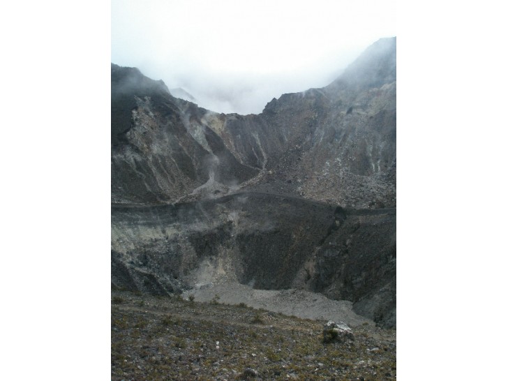 One of the craters at Turrialba volcano